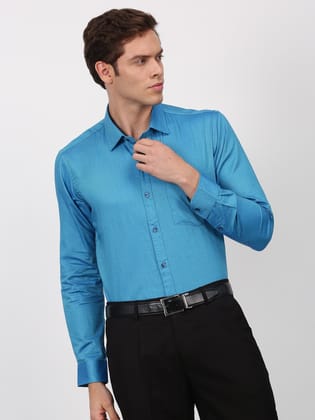 Regular Fit Long Sleeve Formal Shirt-M/38