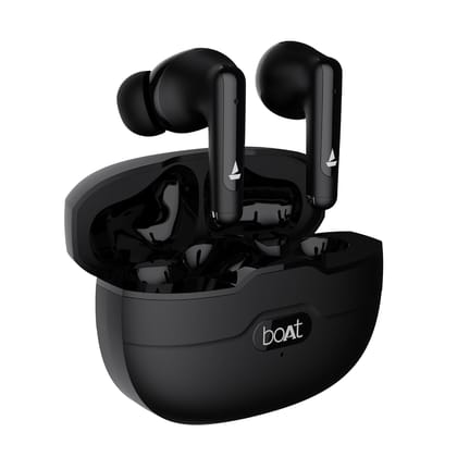 boAt Airdopes Unity ANC TWS Earbuds with Up to 50 Hours Total Playback, IPX5 Rating, IWP Tech and ASAP Charge- Black