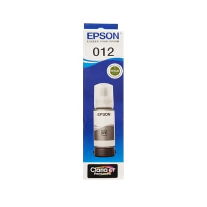 Epson 012 Gray Genuine Ink Bottle 70 ml-Gray