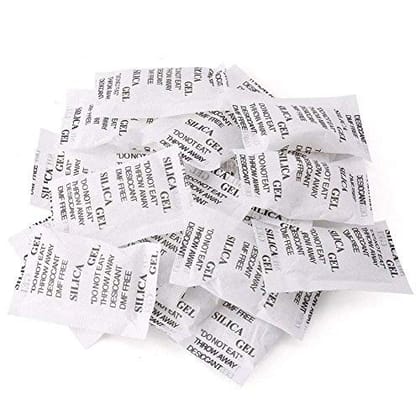 EHOP Silica Gel Packets Desiccant Dehumidifiers - Rechargeable Paper -5 Gram Pack