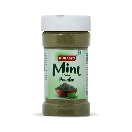 Puramio Mint (Pudina) Powder (100% Natural), 80 gm