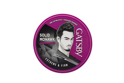 Gatsby Hair Styling Wax - Extreme & Firm 75gm | For Solid Mohawk Hair Style | Strong Hold, Volumizing Finish, Non Sticky, Easy Wash Off, Natural Shine & Anytime Re-Stylable | Hair Wax For Men