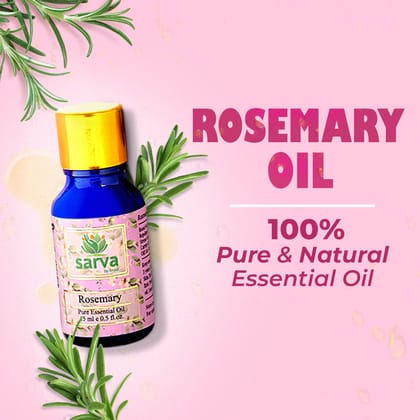 Rosemary Oil for Hair Growth | Unisex Product | Hair Fall Control | Strengthens Hair | Pure & Natural | No.1 solution for Hair Fall-15ml