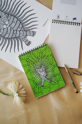 Ekibeki Gond Wagobha Sketchbook 1Pcs Sketchbook Green