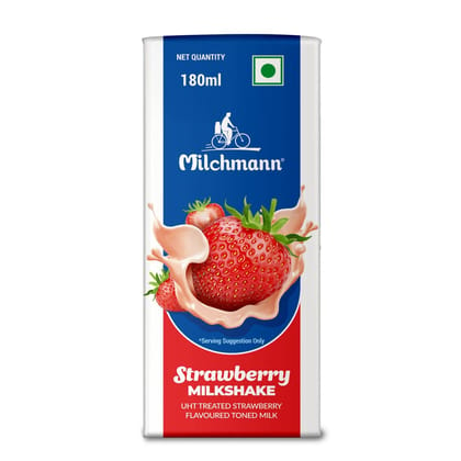 Milchmann Strawberry Milkshake, 180 ml