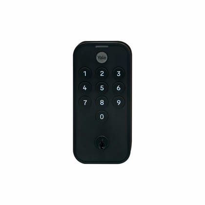 Yale TYE Digital Door Lock with Electronic Keypad for Interior/Exterior Doors, Compatible for Home, Office, Hotel, Store Room & Garage with 35-45.5mm Door Thickness - Black