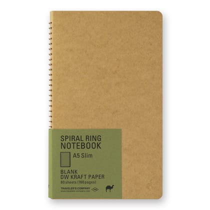 TRC SPIRAL RING NOTEBOOK (A5 Slim) DW Kraft