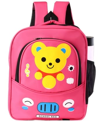 ZOVIRA Unisex Kids School Bag Cartoon Backpacks For /Boy/Girl/Baby/ (3-12 Years) Waterproof School Bag (21 L) - Pink