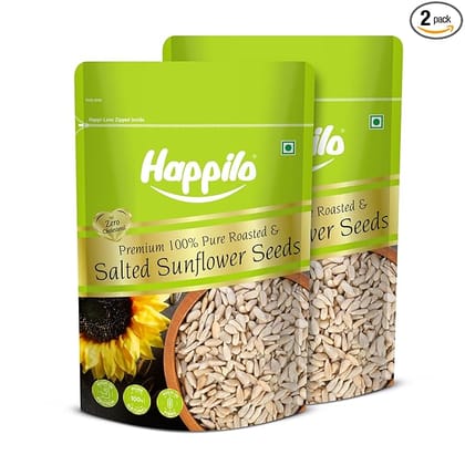 Oven Roasted and Salted Sunflower Seeds 250g (Pack of 2)