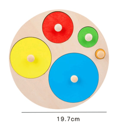 Round puzzle board