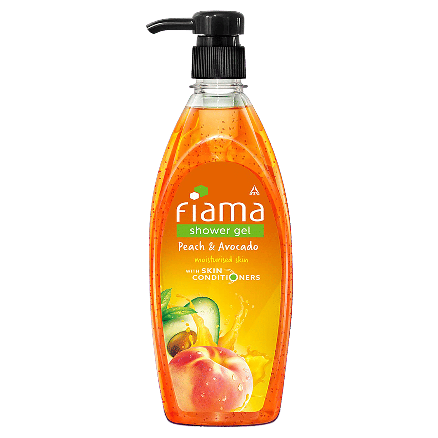 Fiama Shower Gel Peach & Avocado, Body Wash, 500 Ml Pump