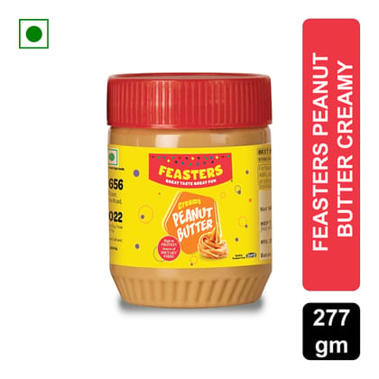 Feasters Peanut Butter-Creamy, 227 gm Bottle