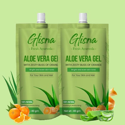 Brightening Aloe Vera Gel-40g of Pack 2