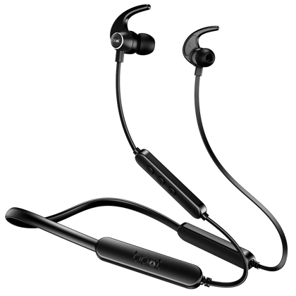 boAt Rockerz 255 Pro+ | Bluetooth Earphone with 10mm drivers, Up to 60 Hours Nonstop Playback, Type-C charging, ASAP™ Charge Black