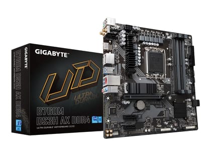 Gigabyte B760M DS3H AX DDR4 Motherboard Black