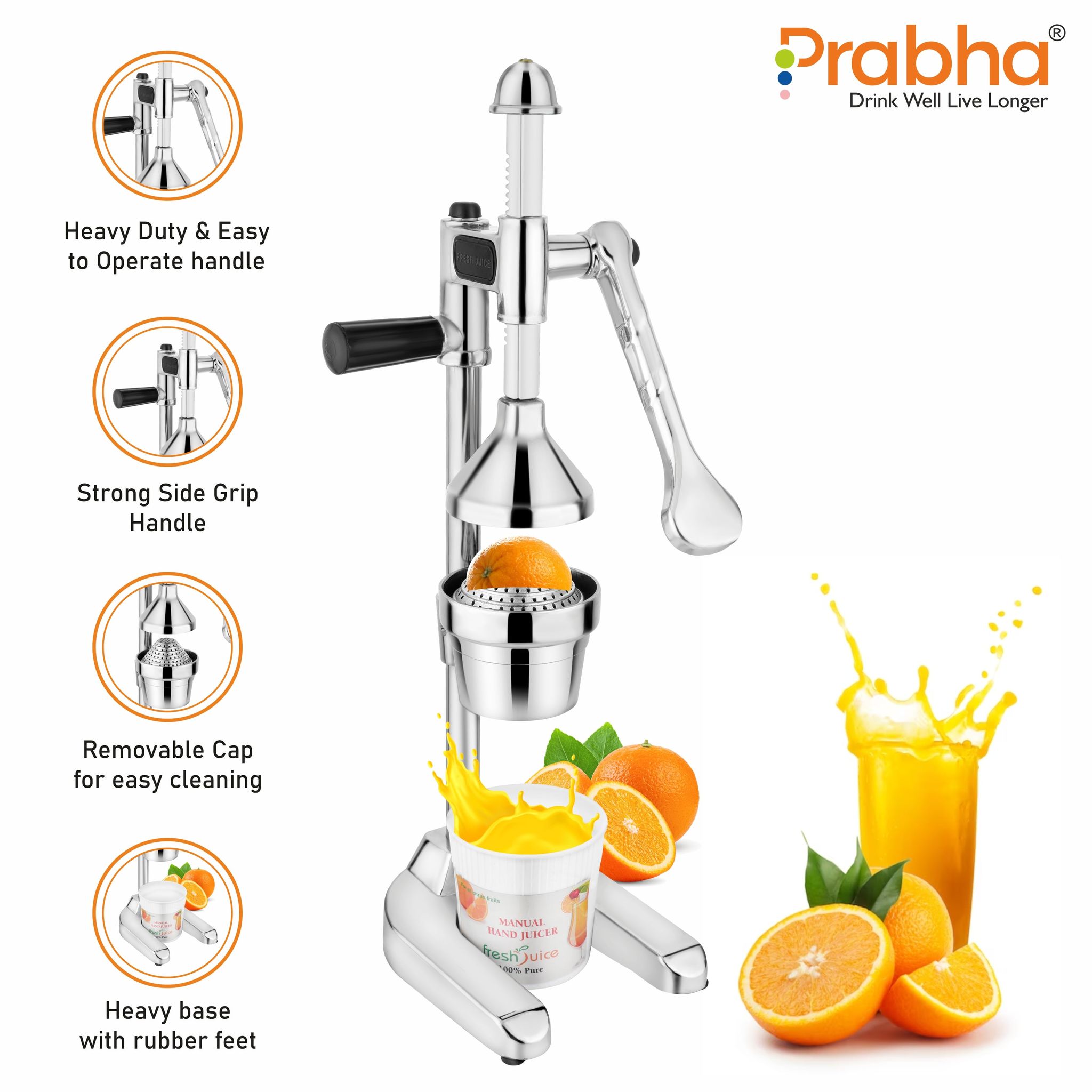 Hand Press Juicer - Fresho-Plain