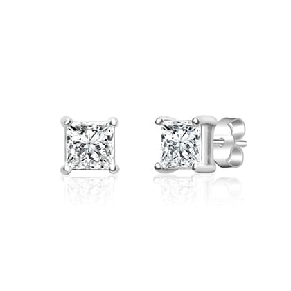 Glitzy Girl Sterling Silver Studs - Big