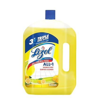 Lizol Disinfectant Surface & Floor Cleaner Liquid - Citrus, 2 L