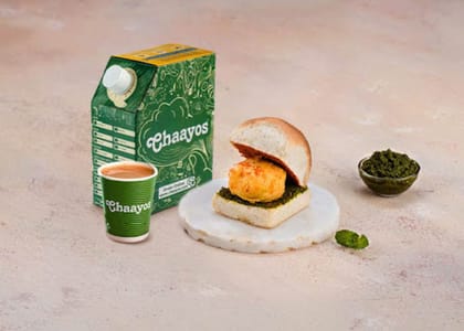 Desi Chai With Vada Pav