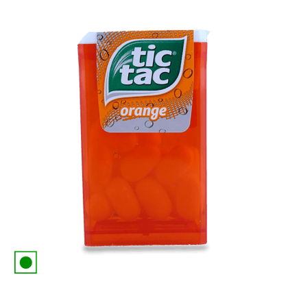 Tic Tac Orange Candy (Flip Top Box), 9.7 gm Bottle