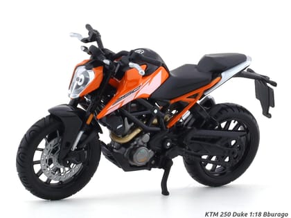 KTM 250 Duke orange 1:18 Bburago diecast scale model bike collectible