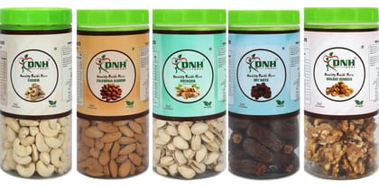 DRY FRUITS COMBO 1.25 KG  PACK  250G X 5 PC