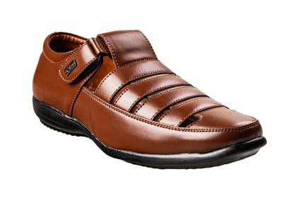 Action Gents Tan Sandal-Tan / 6