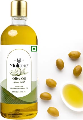 Multano Pro Olive Oil Jaitoon Ka Tel Pure Virgin Oil for hair (220ml)