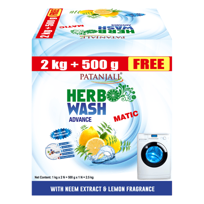 HERBO WASH A.MATIC D.PWDR. 2KG+FREE 500G