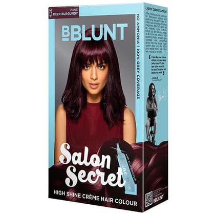 Bblunt Salon Secret High Shine Creme Hair Colour, 100 G Get 8 Ml Extra