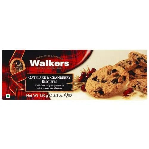 Walkers Oatflake & Cranberry Biscuits, 150 gm