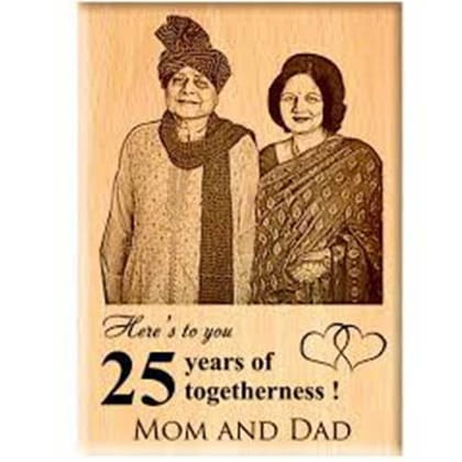 Customized Photo Wooden Engraved With Your Text And Date