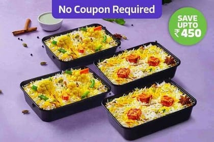 Buy 2 Get 2 Veg Biryanis