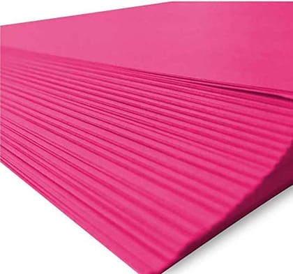 A4 Size Pink Color Paper (100 Sheets Each Colour, 75 Gsm) - Pack Of 100 Sheets