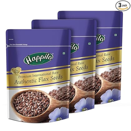 Nutritious Raw Flax Seeds 250g (Pack of 3)
