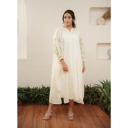 Capsule 8, Beige Cotton, Lemon Print  Chanderi-XS