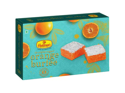 Haldiram's Orange Burfee Packed Sweets - 250 Gm