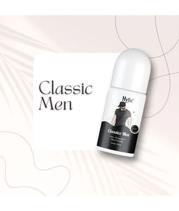 Classic Mens Underarm Roll-On Deodorant: The Perfect Way to Stay Fresh All Day Long 50 ML PACK OF 1