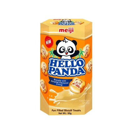 Meiji Hello Panda Caramel Biscuits, 50 gm