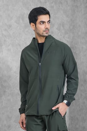 Impact Woven Track Top - Olive-S