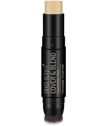 Swiss Beauty Cover & Blend Foundation Stick (Fair Buff, 12g)