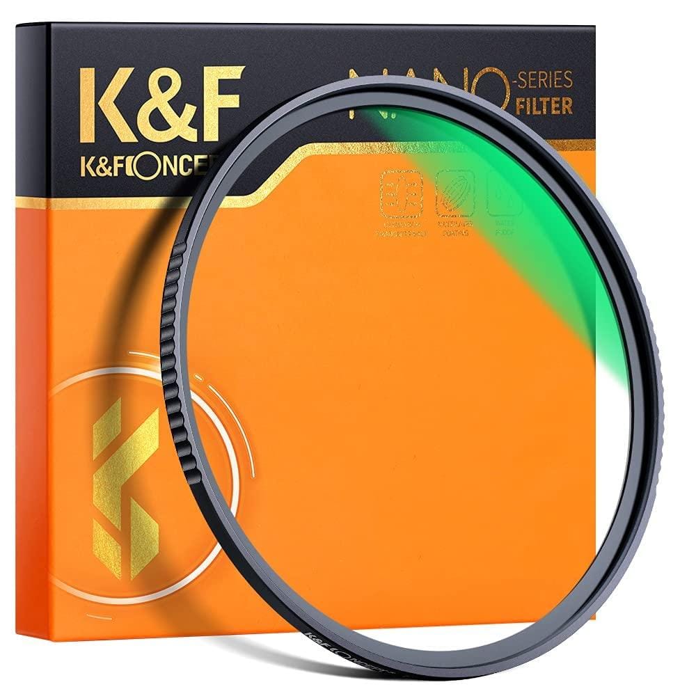 K&F Nano-X-MC UV Protection Filter Slim Frame with Multi-Resistant Coating for Camera Lens-K&F Nano-X MC UV Filter 62MM