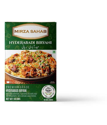 Mirza Sahab Hyderabadi Biryani Instant Mix 50 gm Pack of 4