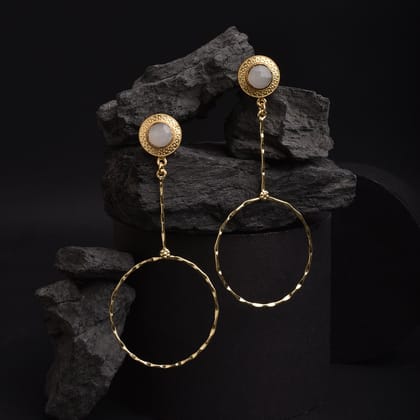 Gold Orbital Swing Earrings