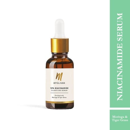 MyGlamm 10% Niacinamide Clarifying Serum enriched with Moringa & Tiger Grass Pack of 2