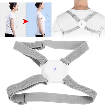 Smart Back Posture Corrector with Shoulder and Back Posture Band - Features Smart Vibration Sensor Reminder