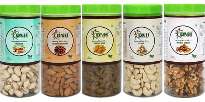 DRY FRUITS COMBO 1.25 KG  PACK  250G X 5 PC