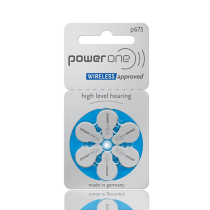 Power One P675 1.45V PR44 Hearing Aid Batteries - 1 Packet 6 Batteries