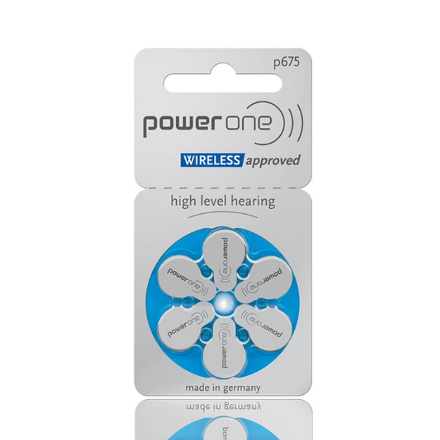 Power One P675 1.45V PR44 Hearing Aid Batteries - 1 Packet 6 Batteries