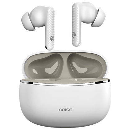 Noise Aura Buds in-Ear Truly Wireless Earbuds with 60H of Playtime, Quad Mic with ENC, Dual Device Pairing, Instacharge (10 min = 150 min), 12mm Polymer Composite Driver, BT v5.3 Aura White